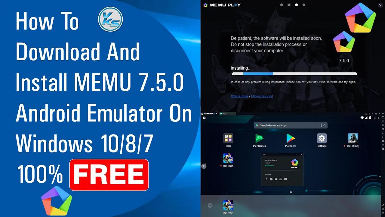 How To Download And Install Memu 7.5.0 Android Emulator On Windows 10/8 ...