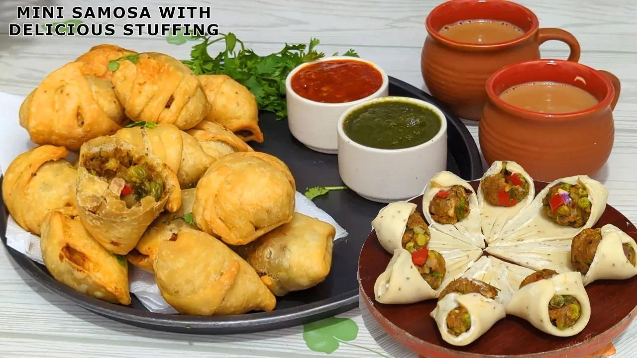 Mini Samosa Recipe | Super Crispy Mini Samosa With Delicious Stuffing ...