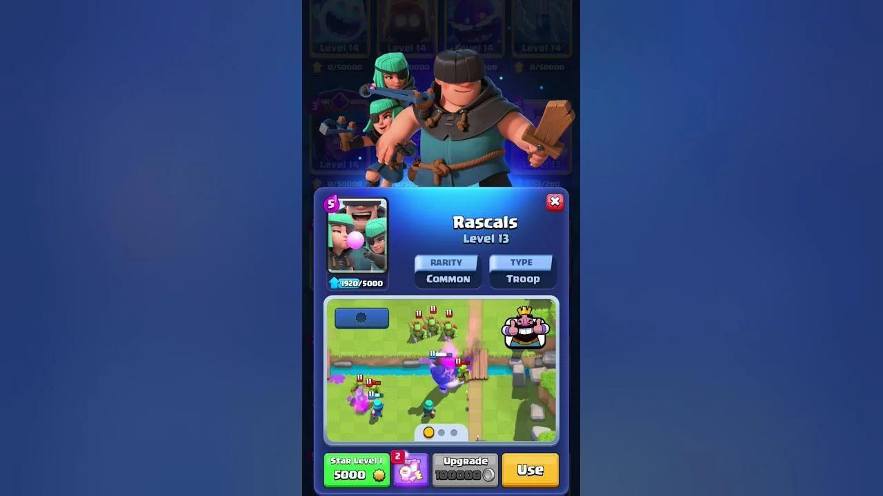 Clash Royale Rascals game play info @ClashRoyale #clashroyale # ...