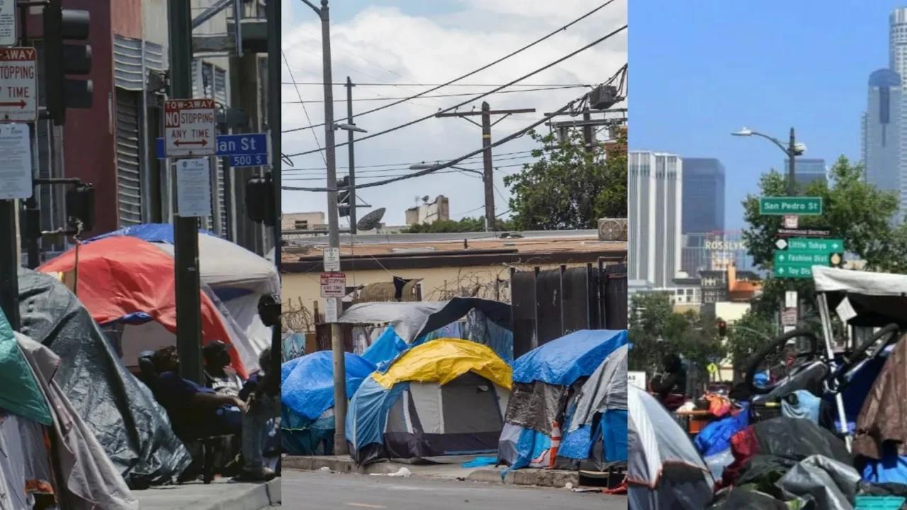 Homeless Crisis In The City Of Los Angeles As More Americans Face