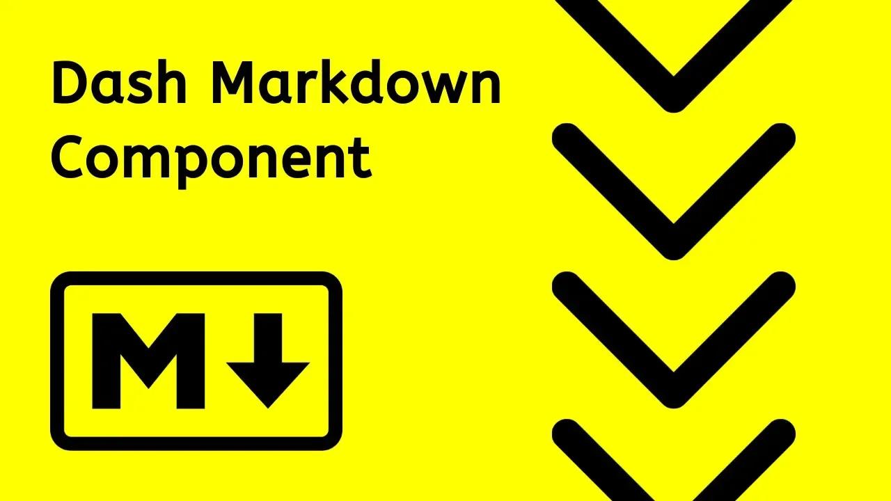 Markdown Component Plotly Dash
