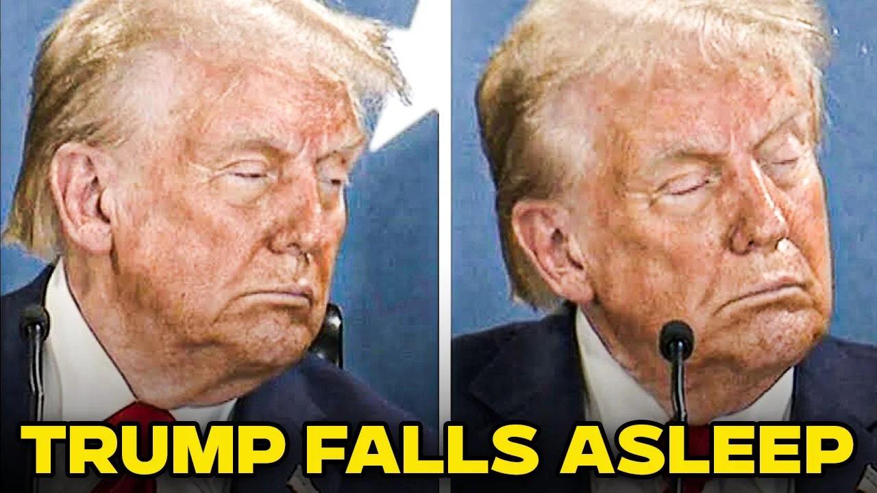 Exhausted Trump Appears To Fall Asleep At His Own Rally
