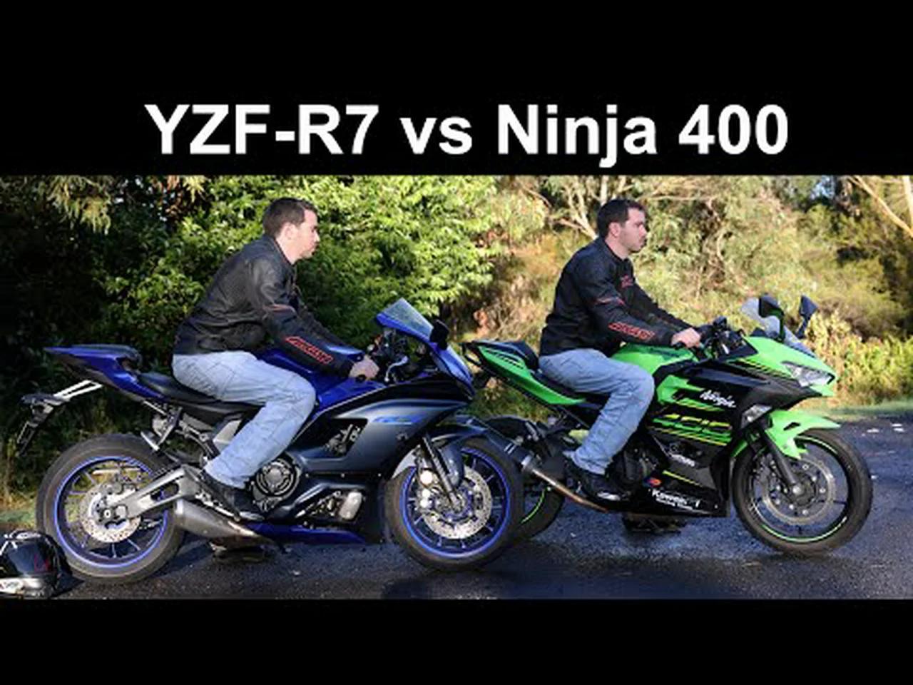 2022 Yamaha YZF-R7 vs Kawasaki Ninja 400 | Beginner Sportsbikes