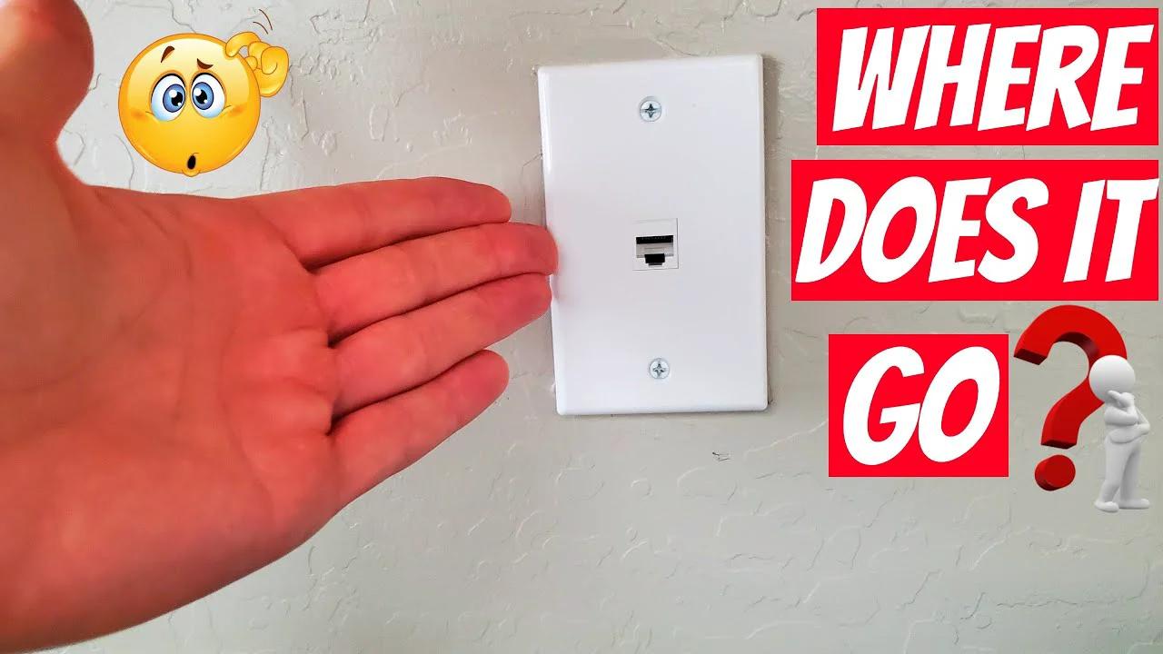 WHERE DOES THE GO? CONNECT CAT6 CABLE TO JACK & NETWORK