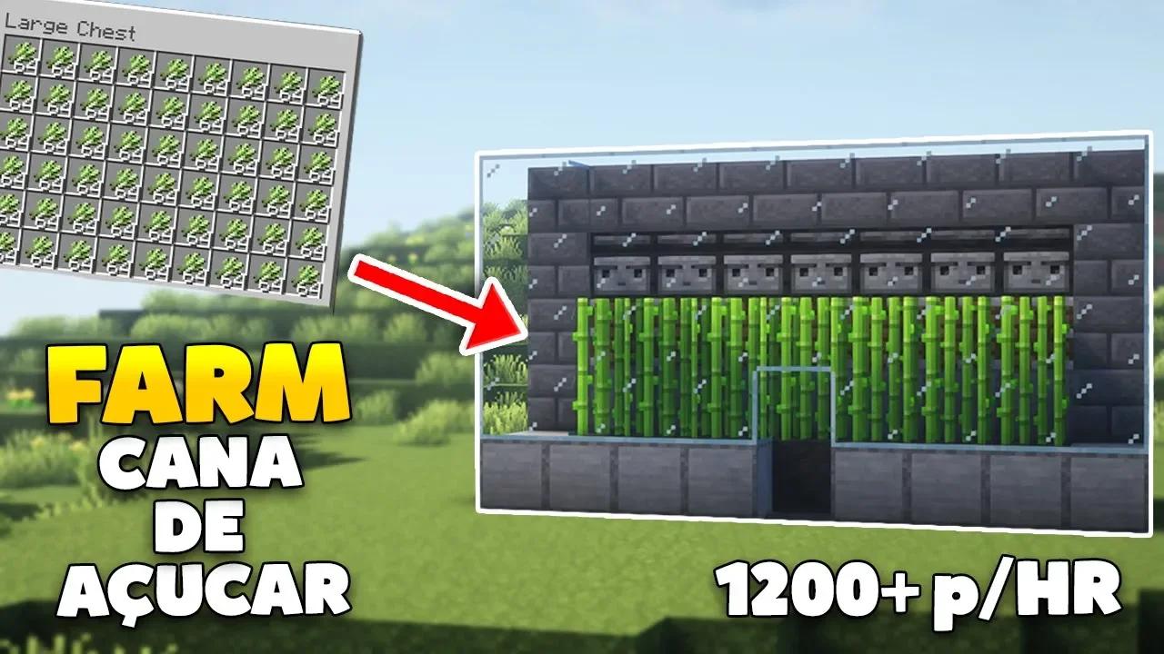 Minecraft: COMO FAZER FARM DE CANA DE AÇUCAR MUITO FÁCIL! (Java ...