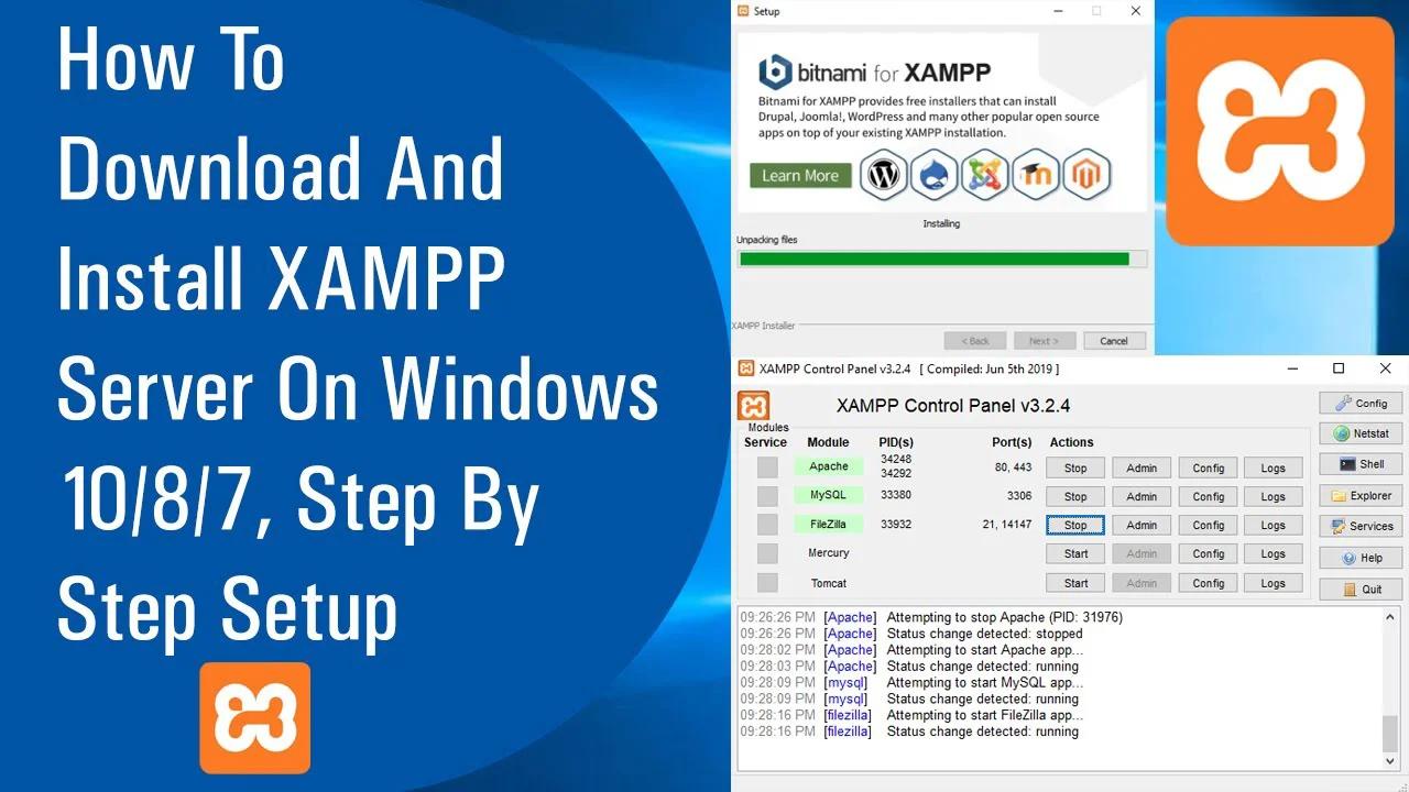How Download And Install XAMPP Server On Windows 10/8/7, Step By Step ...