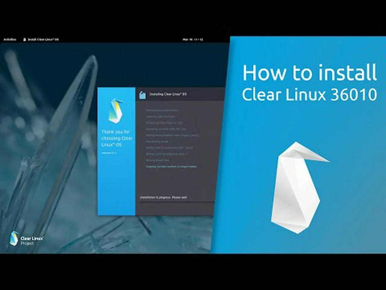 How to install Clear Linux 36010