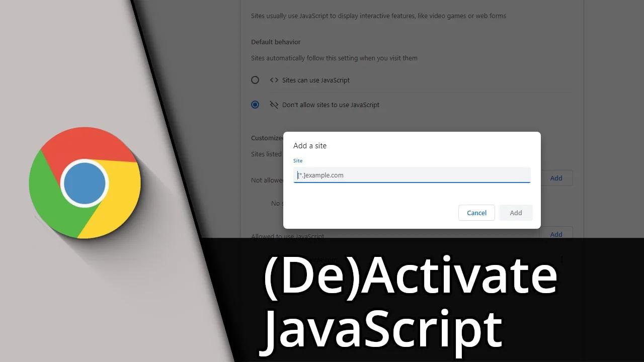 Chrome activate Javascript | Chrome deactivate Javascript Tutorial