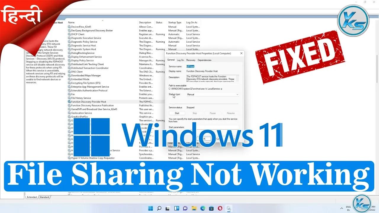 how to fix the windows 11 file sharing not working problem