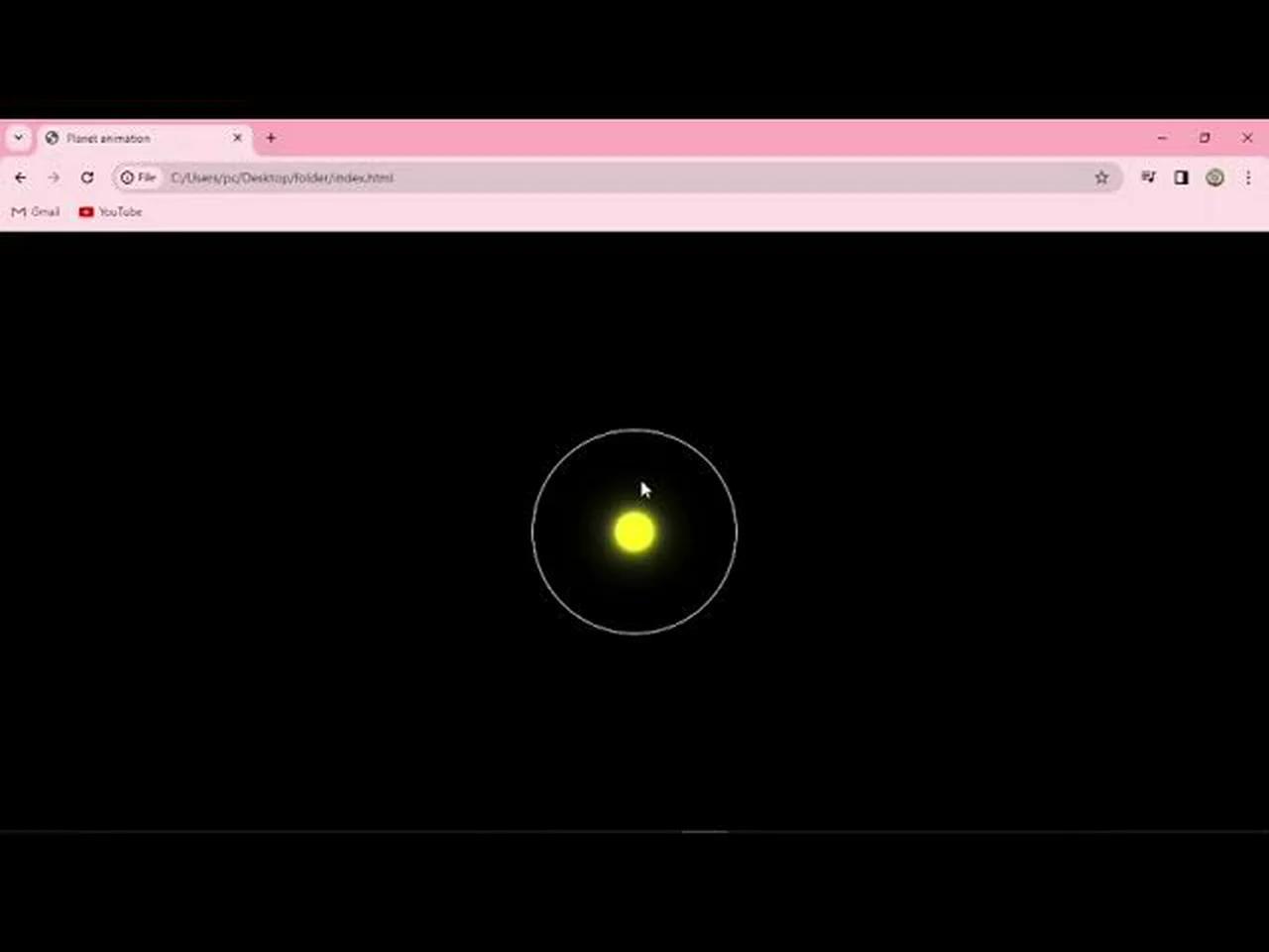 How To Create Solar System Animation Using HTML & CSS | Solar System ...