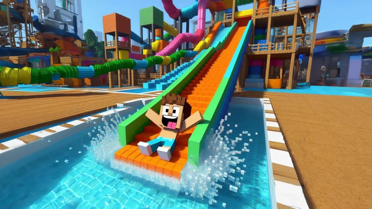 How To Make A Fun Waterslide in Minecraft
