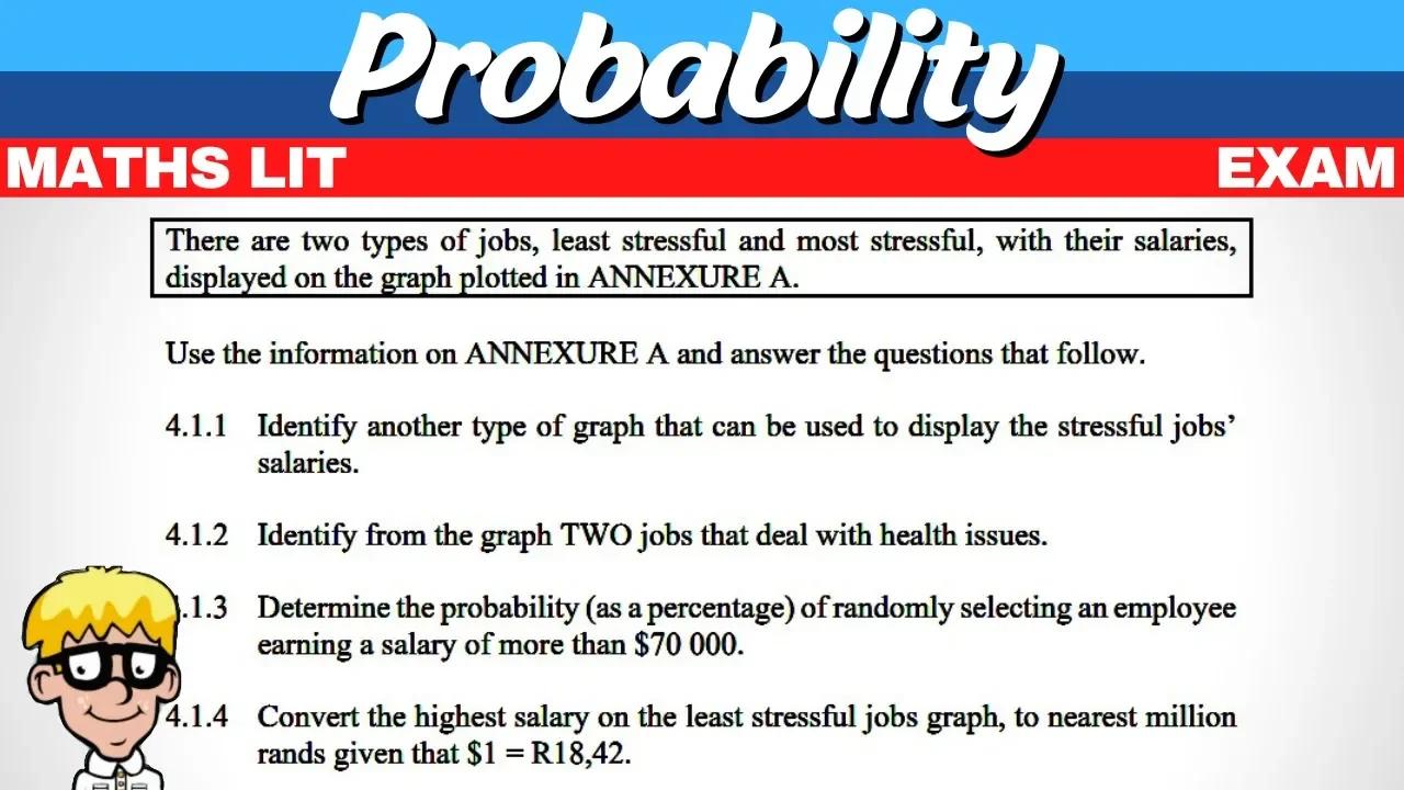 Probability Maths Lit Exam Questions