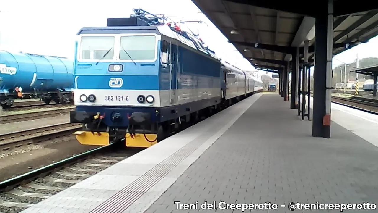 Treno Regionale con ČD Class 362.121 & Carrozze UIC-Y in arrivo a ...