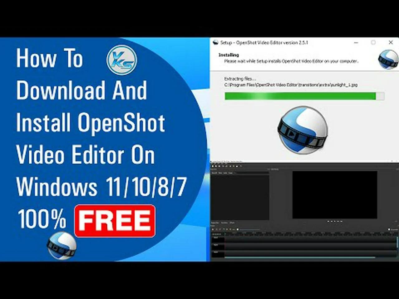 How To Download And Install OpenShot Video Editor On Windows 11/10/8/7 ...