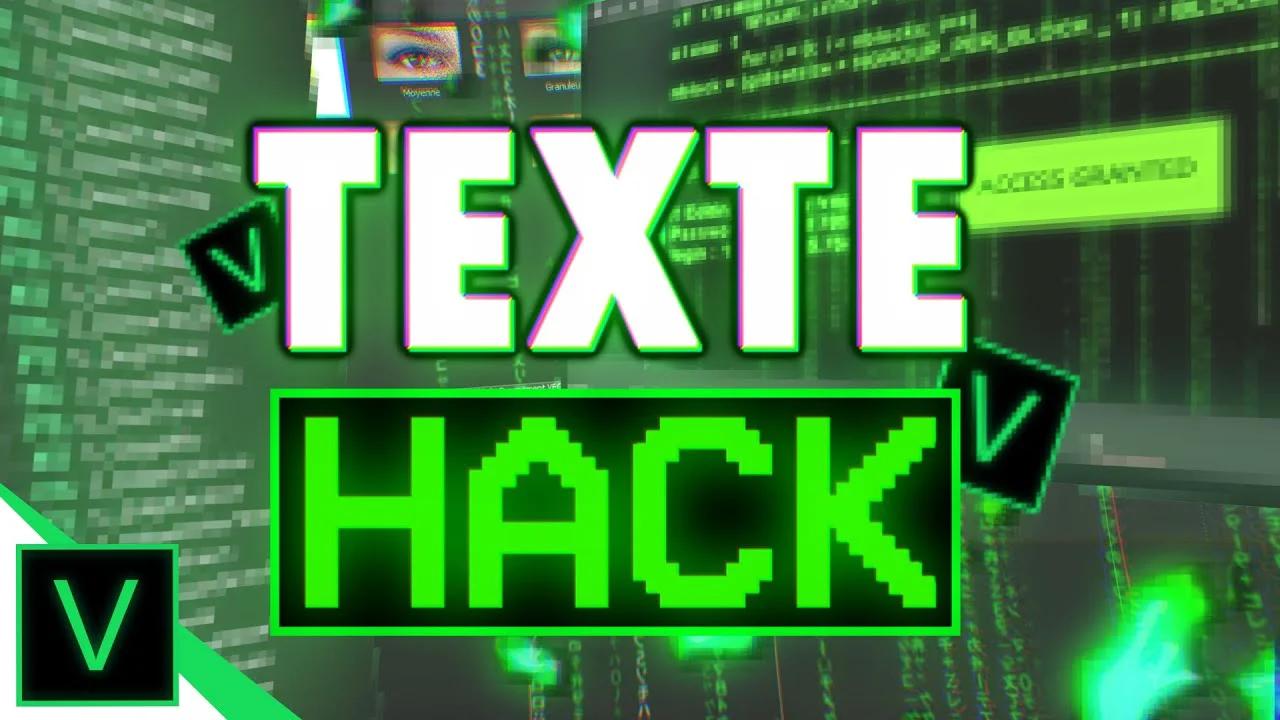 Tutoriel | Comment Faire Un TEXTE HACK Sur Sony Vegas