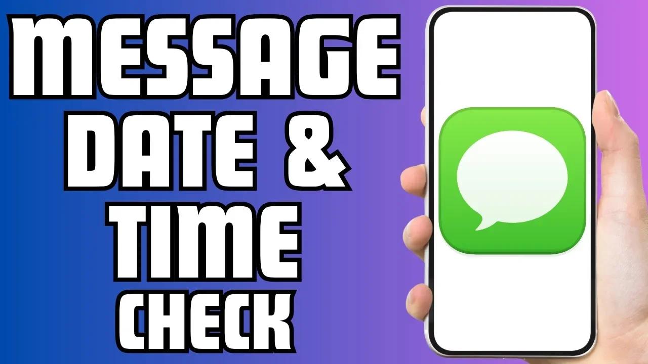How To Check Time And Date Of Message In Messenger