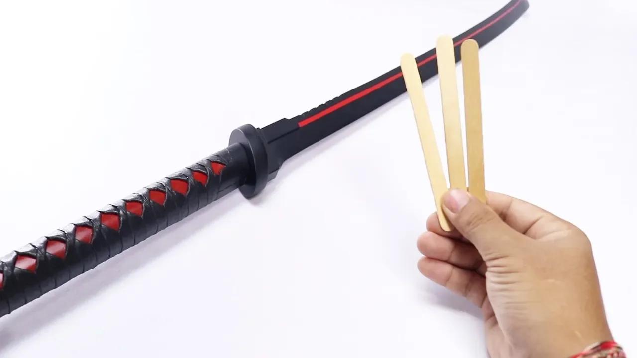 Cool Cyberpunk Katana Out Of Popsicle Stick