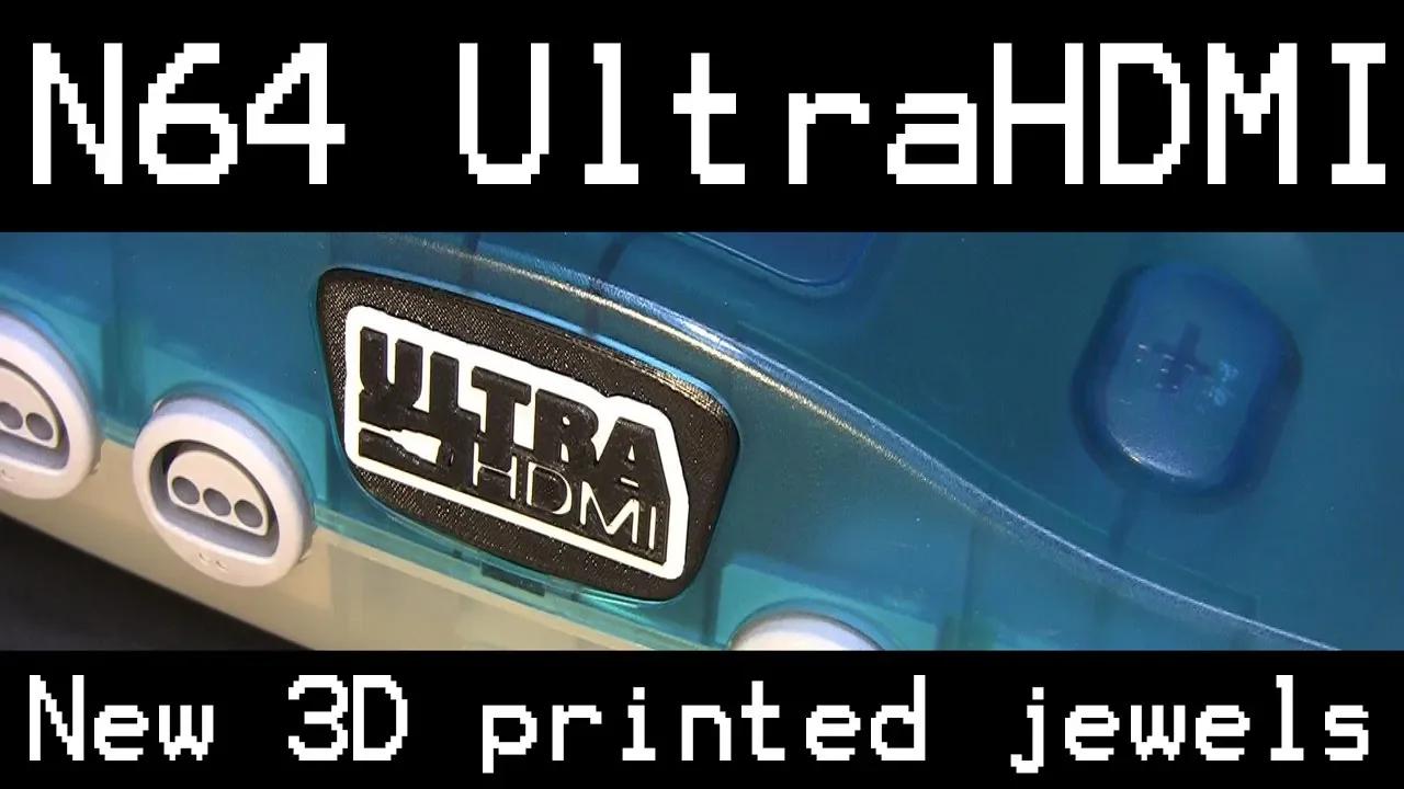 UltraHDMI N64 3D printed jewel SpacePiratePrints