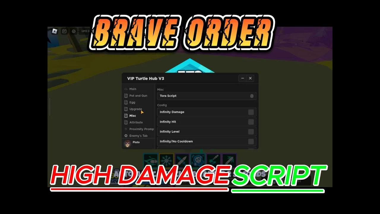 New Brave Order Auto Farm Script Working | High Damage | Updated
