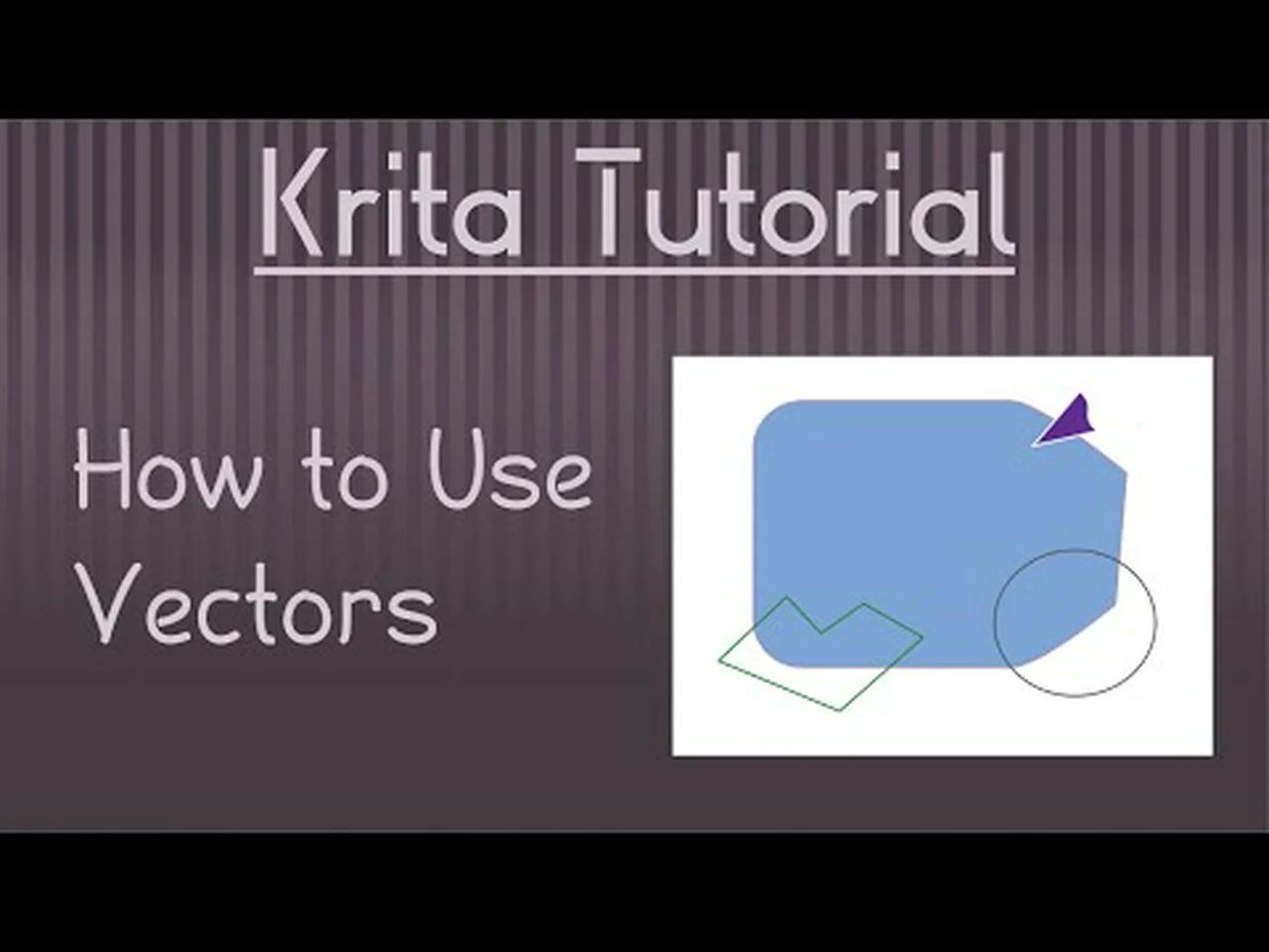 Krita Tutorial How To Use Vector Tools And Shapes