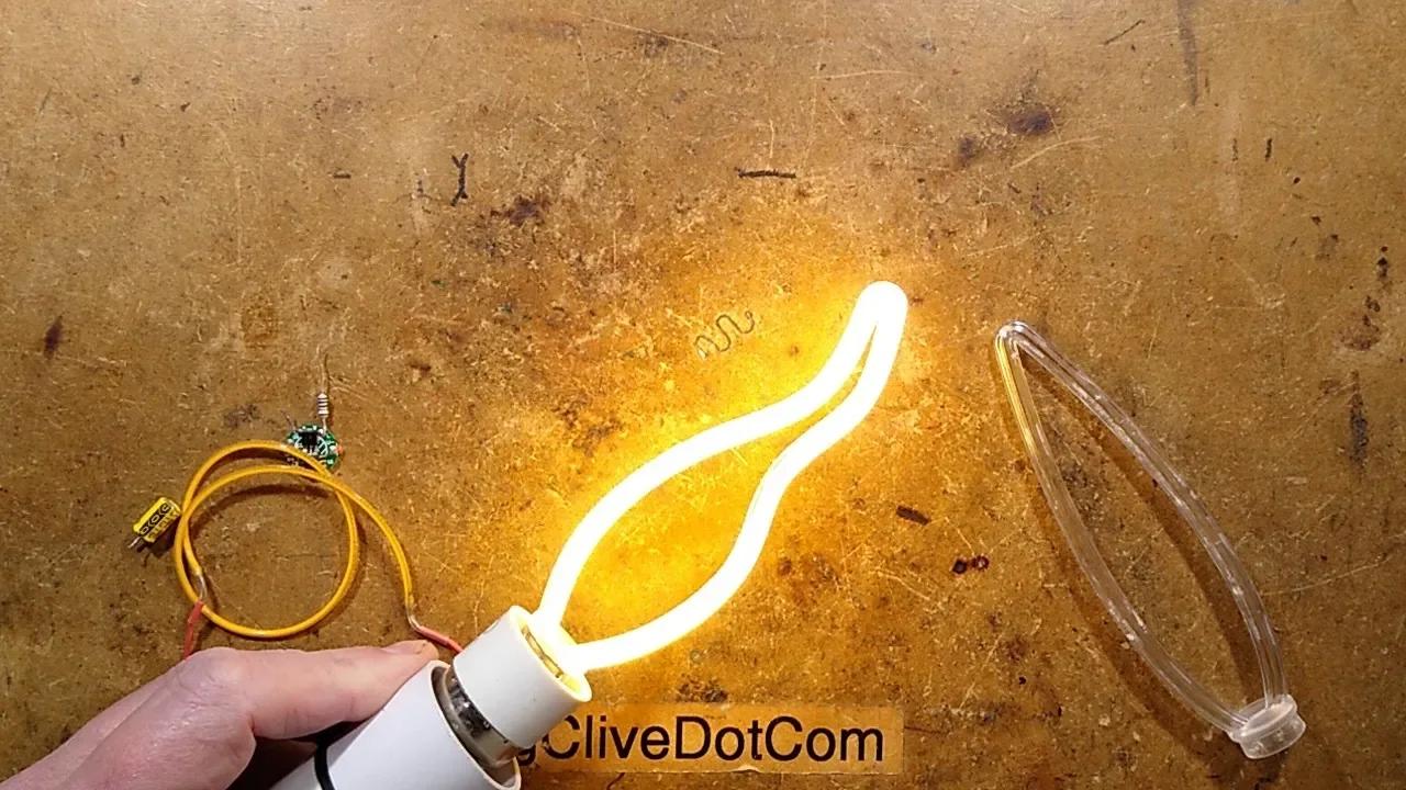 Interesting LED flame shape bulbs - with schematic