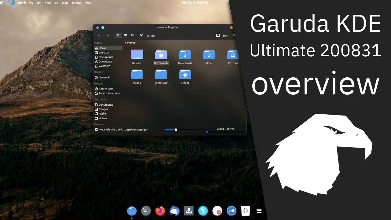 Garuda Linux KDE Ultimate 200831 overview | performance & beauty.