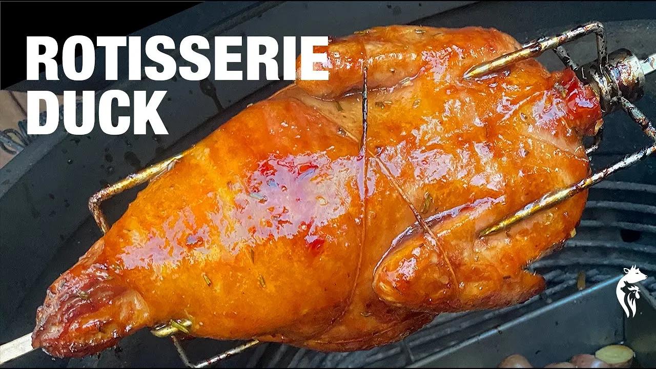 Rotisserie Duck With Orange Sauce on a Big Green Egg: 5 Secrets to