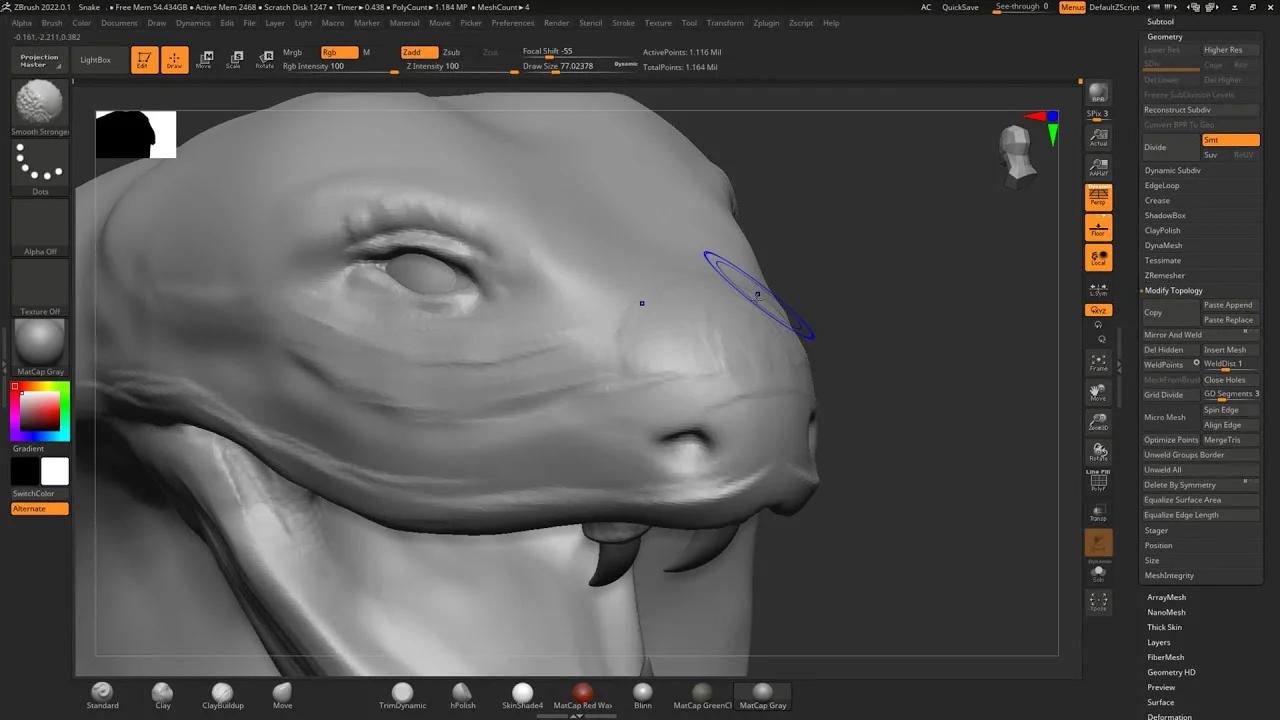 How To Model Snake In Zbrush