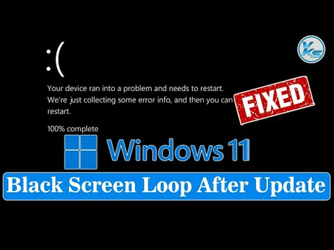 How To Fix Windows 11 Black Screen Loop After Update