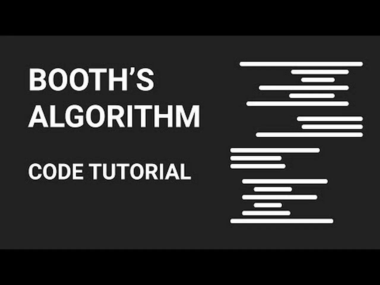 Booth's Algorithm | Code Simulation