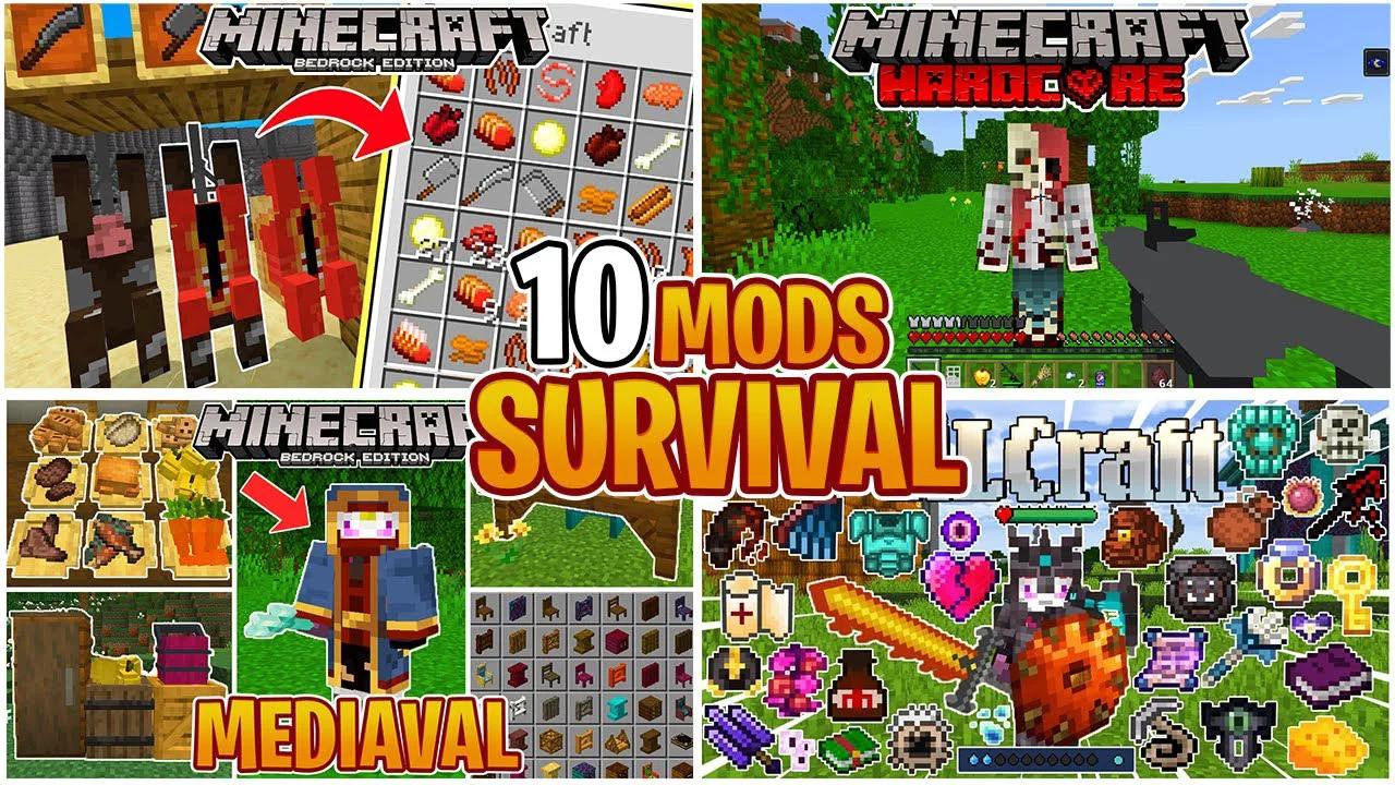 Mejores Addons Survival Para Minecraft Pe 1.20 - Mods Minecraft Bedrock