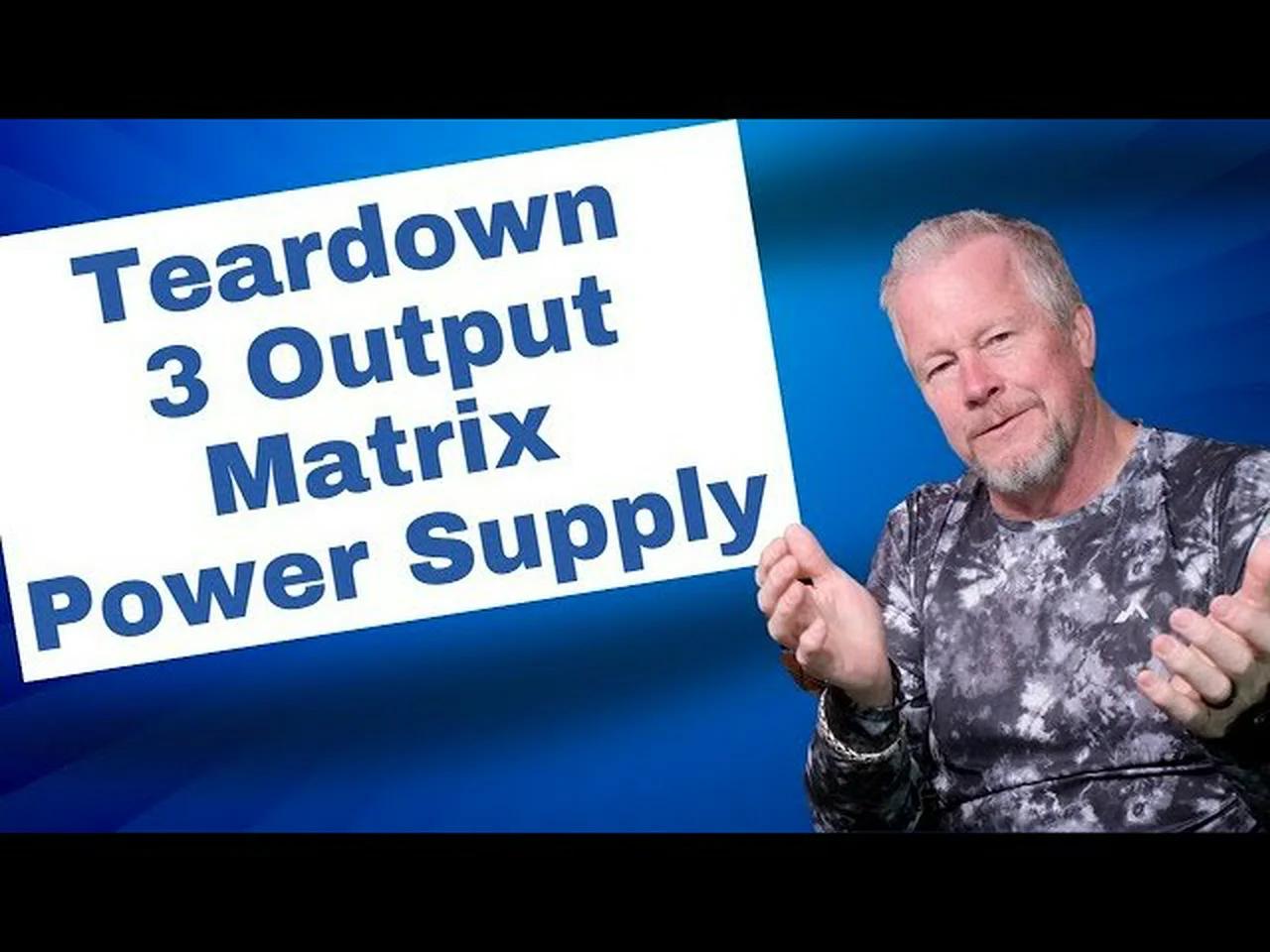 Teardown of 3 output Power Supply Matrix MPS-3033X - best bench power ...