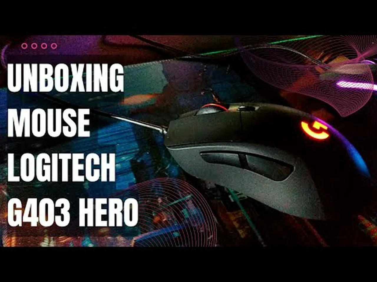 Mouse Logitech G403 Hero Unboxing