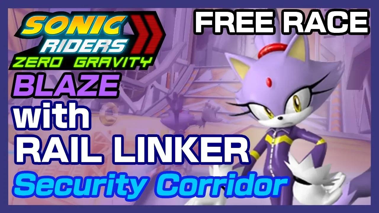 Sonic Riders: Zero Gravity: Blaze with Rail Linker on Security Corridor ...