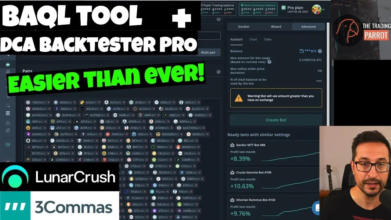 BAQL tool and Backtester PRO - 2 new 3commas tools added today ...