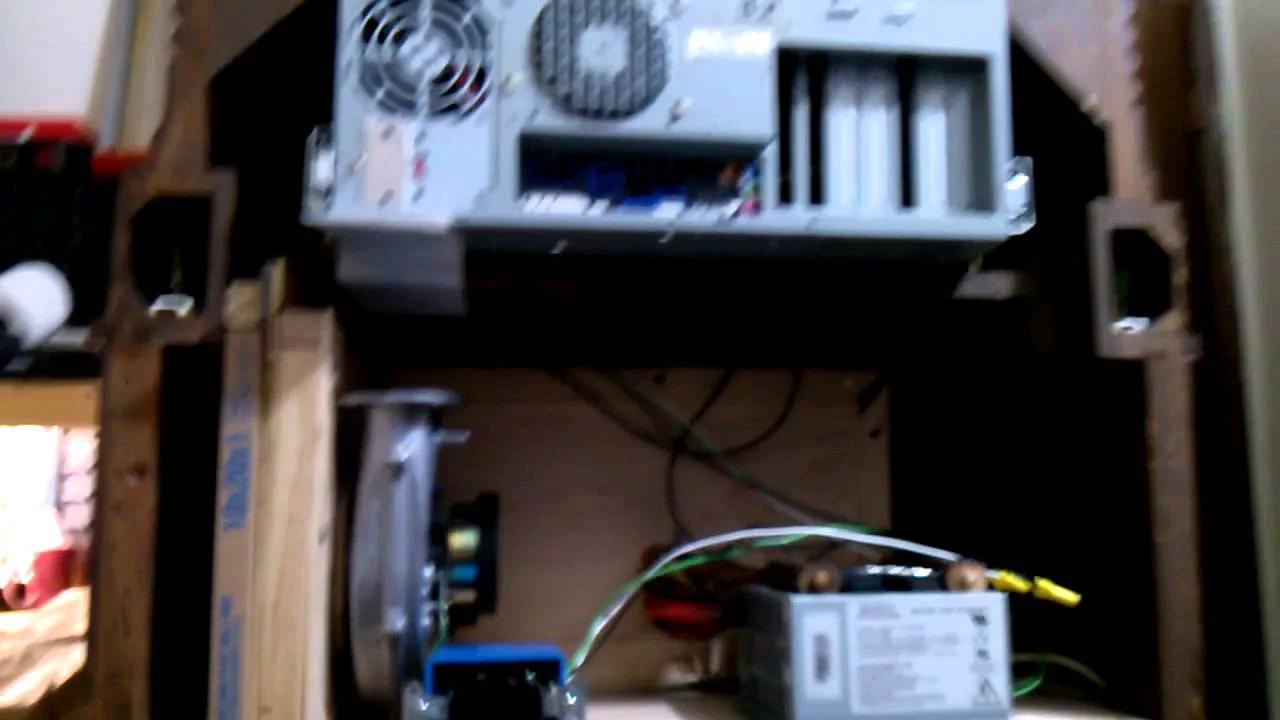 Philco Radio Cabinet PC Case Fan Test
