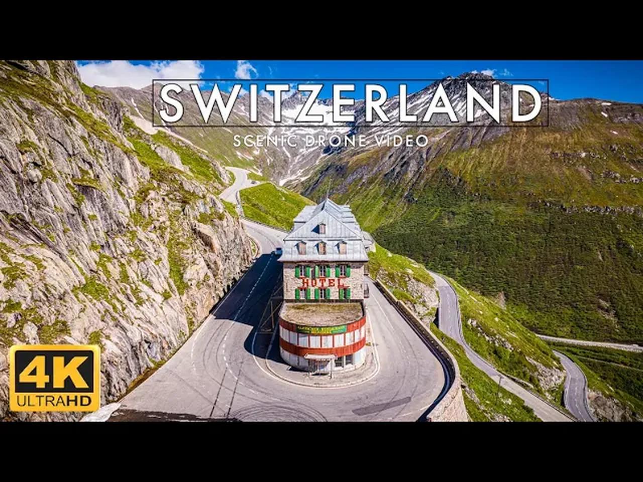 Switzerland ёязиёязн Scenic Relaxation Drone Video 4k