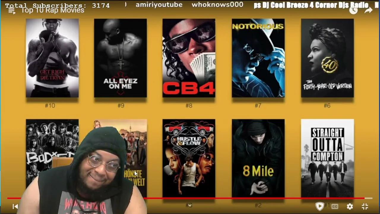 Top 10 Rap Movies Reaction