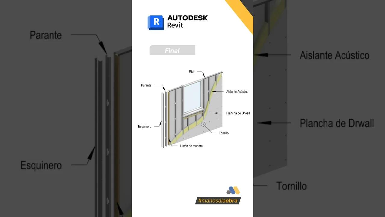 Modelado de Drywall en Revit 2025 #bim #revit #drywall