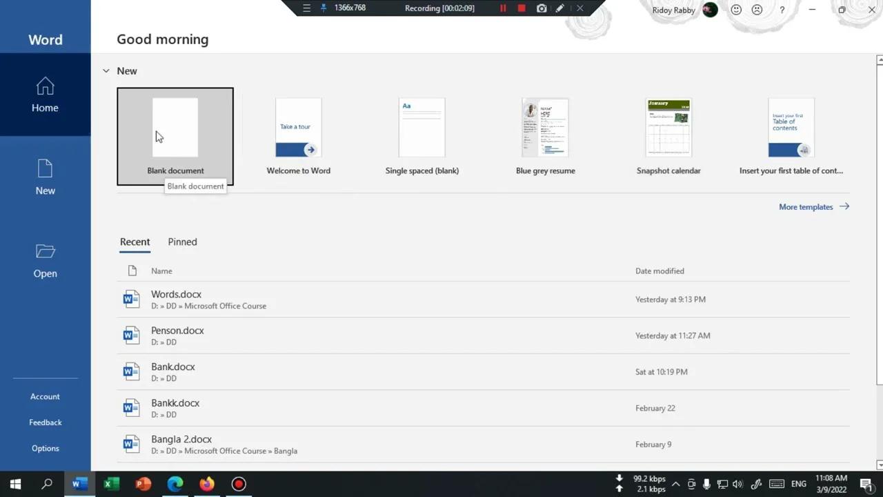 ms word page setup bangla