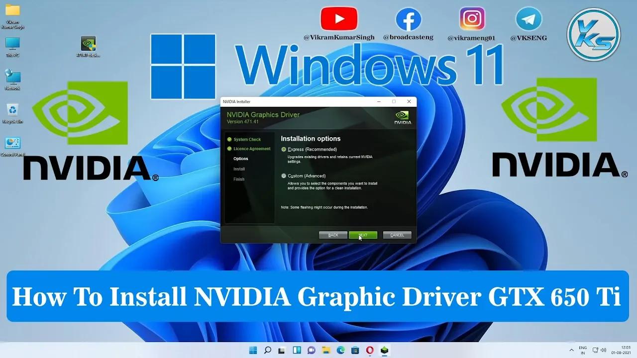 How To Download And Install Nvidia GeForce GTX 650 Ti Graphic Driver in ...