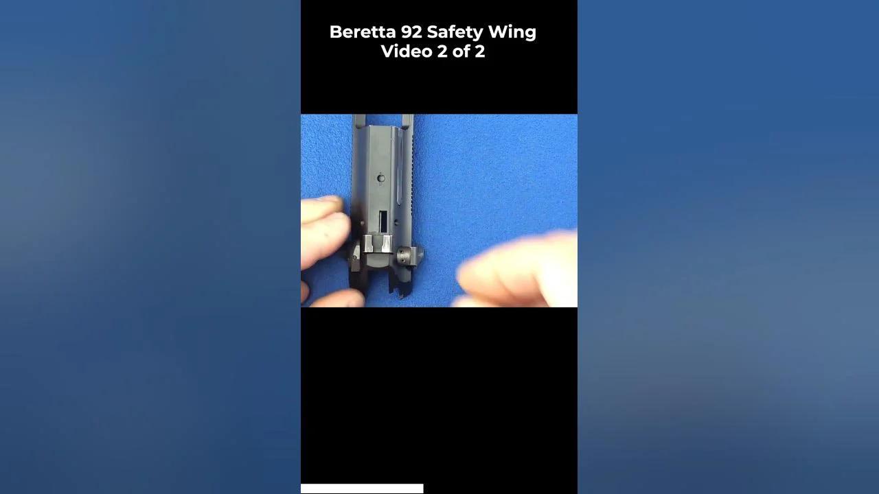 Firearm Gunsmithing: The Beretta 92FS Right Safety Wing Video 2 of 2