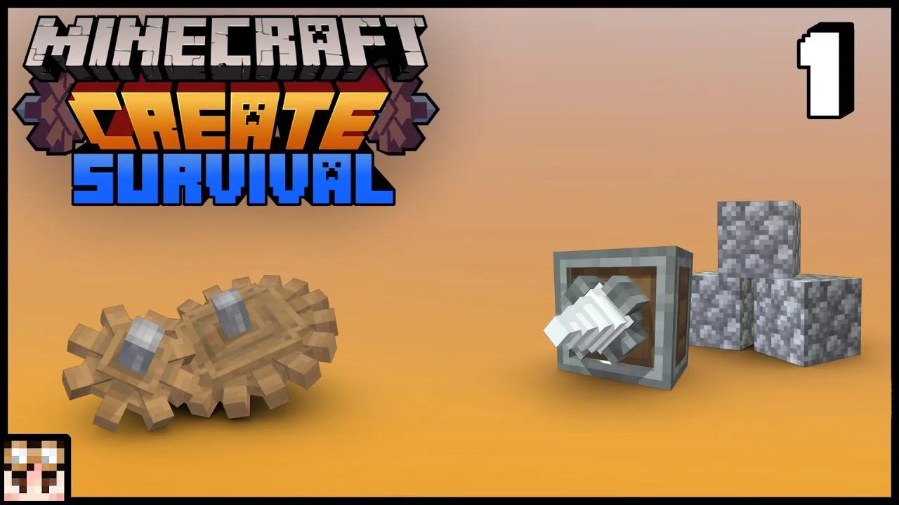 Minecraft Create Mod Survival: #1 Why Cobblestone