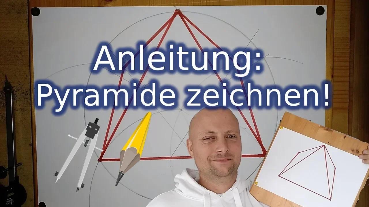 Anleitung Pyramide zeichnen als Schrägbild perspektivisch Teil 2 - Tutorial