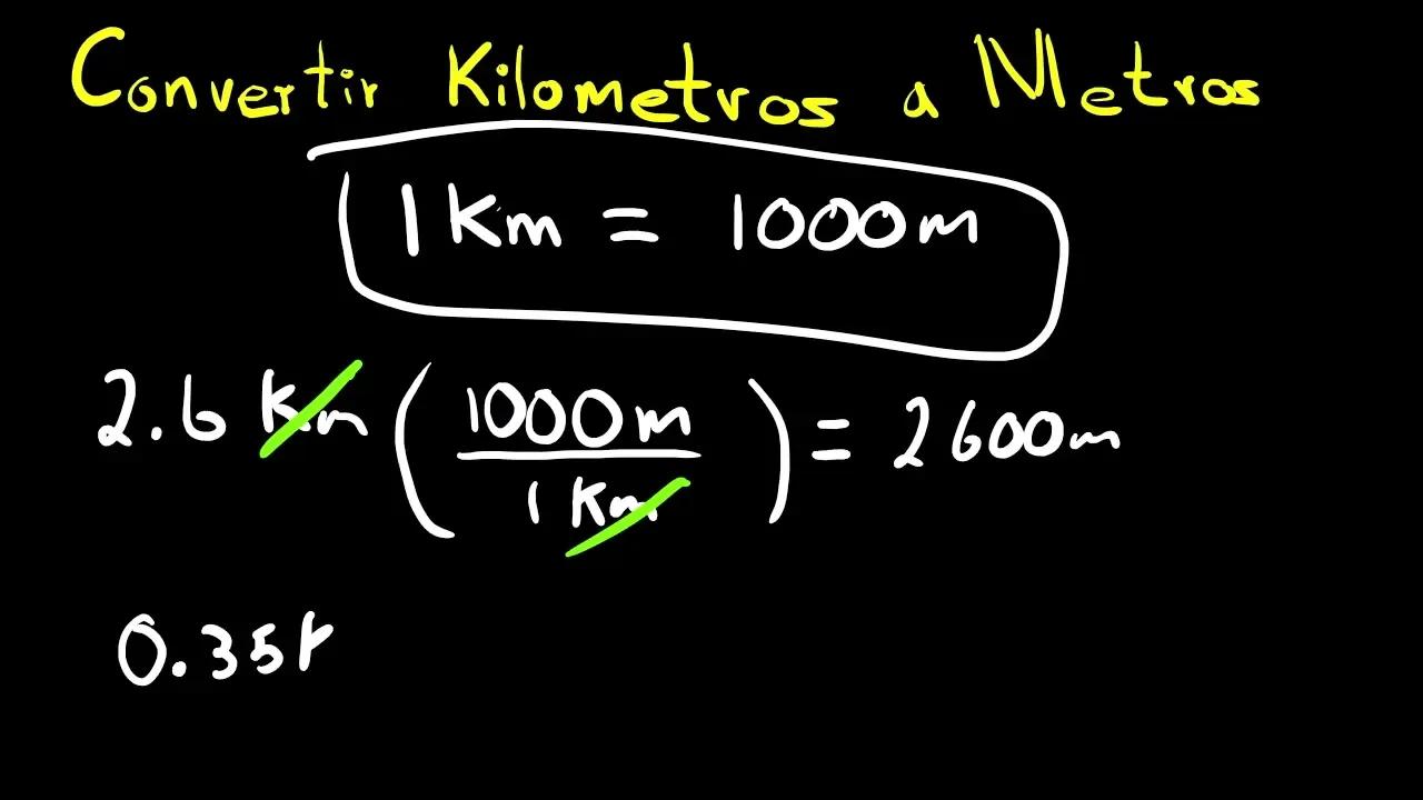 kilómetros a metros ¿COMO CONVERTIR km a m? |💥 CONVERSIONES 💥