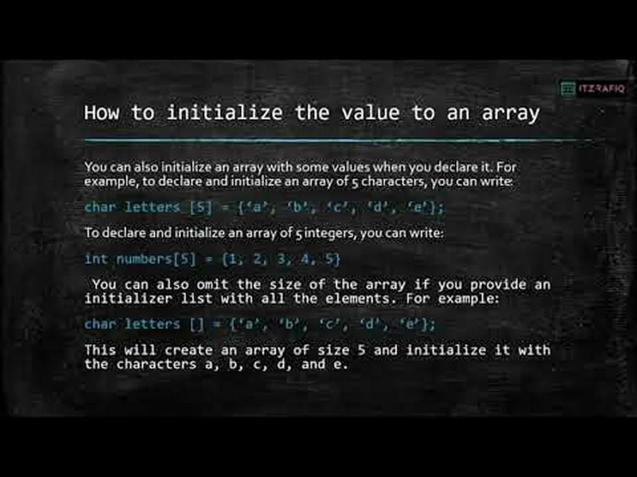 Array in C - Class 10 Computer Science Chapter 4| Part 1