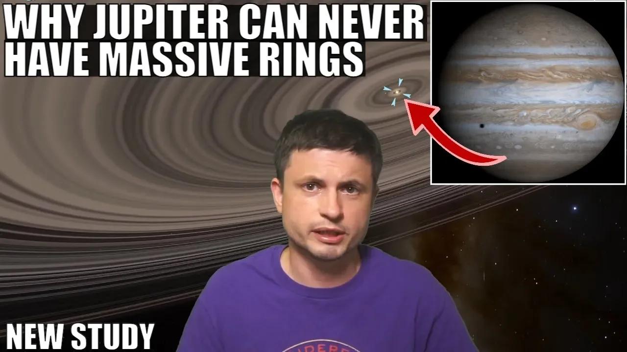 Explanation On Why Jupiter Doesn't Have Massive Rings Like Saturn