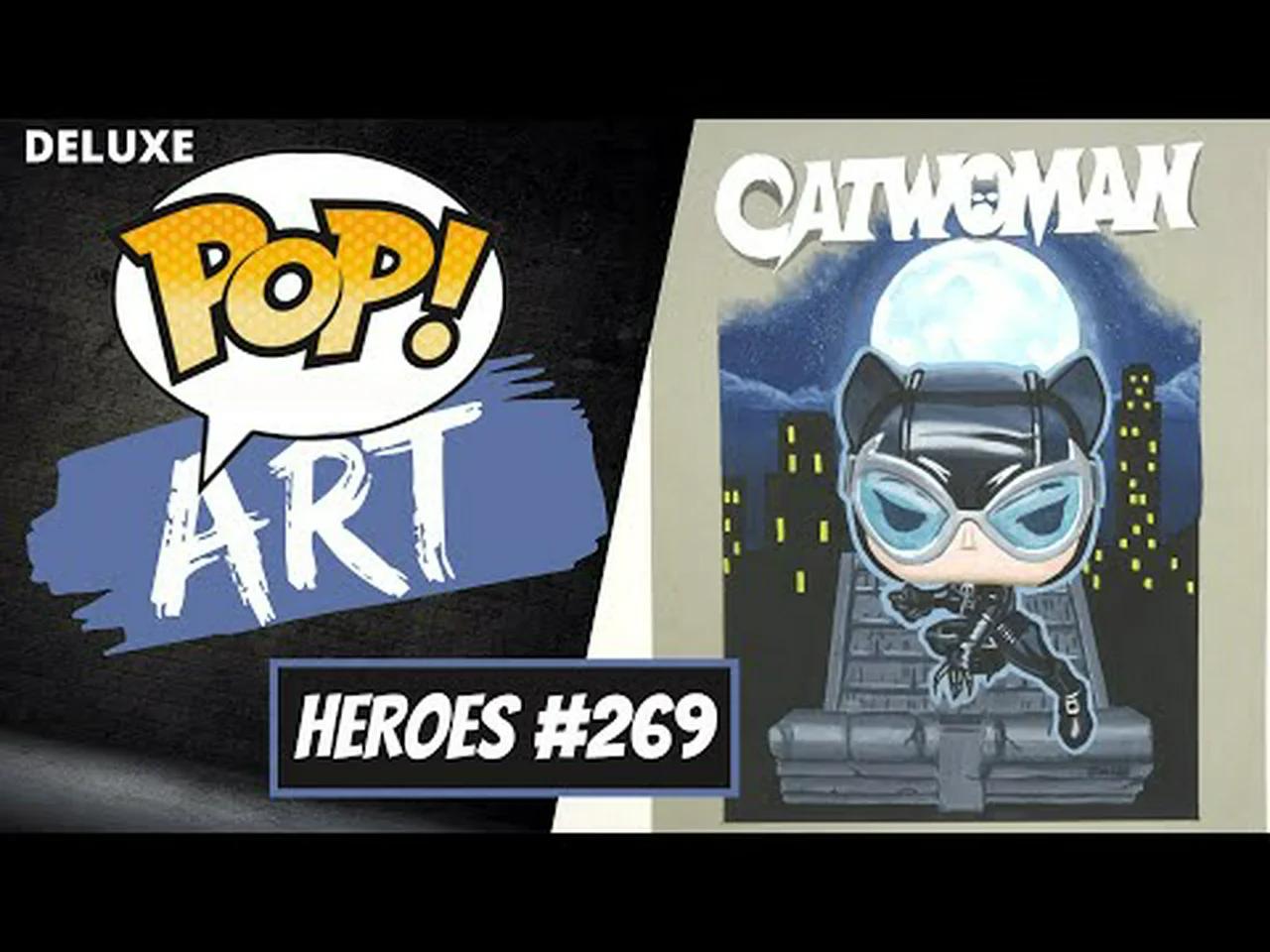 Drawing Catwoman Deluxe Dc Super Villians Acrylic Painting