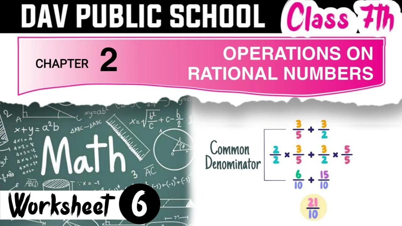 dav maths class 7 chapter 2 worksheet 6