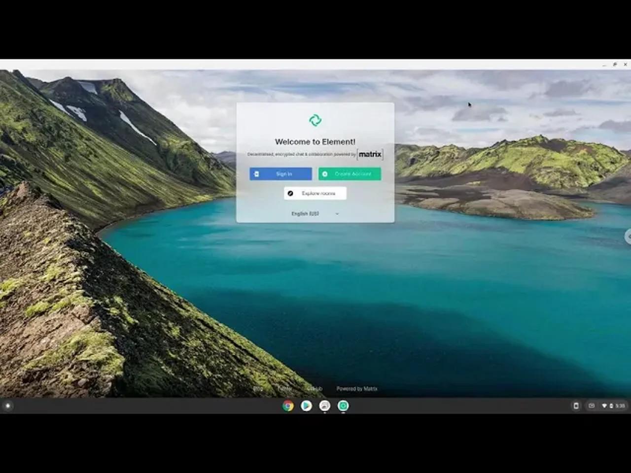 How to install Element on a Chromebook - a Matrix client